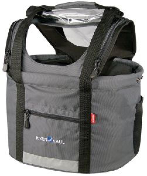 KlickFix Lenkertasche für Hunde Doggy grau ohne Adapter